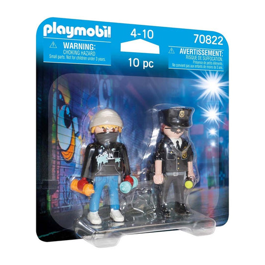 Playmobil DuoPack Politieagent en graffiti - 70822